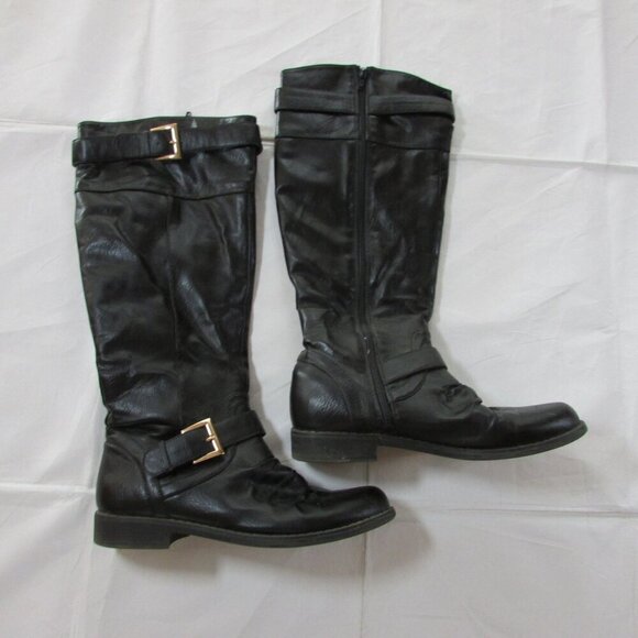JustFab Women's 8.5 Jewelle Knee High Black Boots - Picture 1 of 6